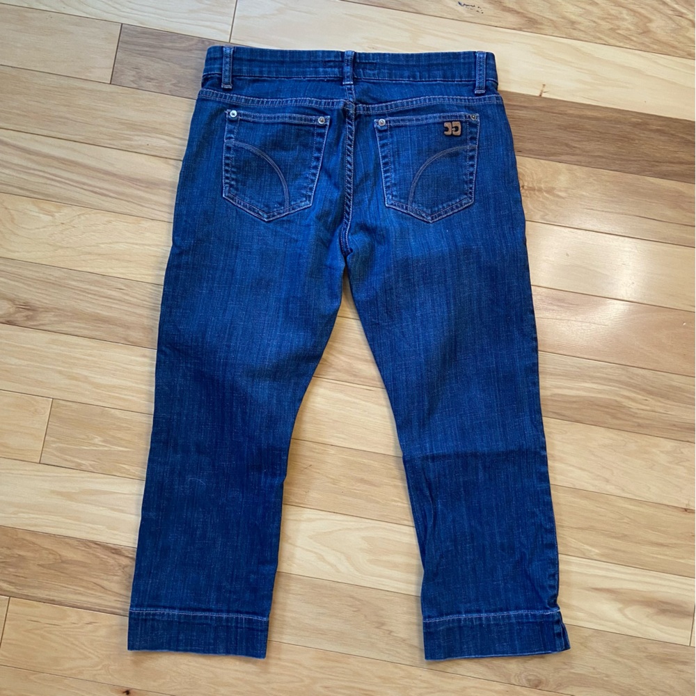 Joes Jeans Slit Hem Kicker Denim Capris Womens 29 Low Rise Cropped Pants - Picture 3 of 9